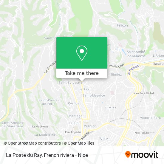 La Poste du Ray map