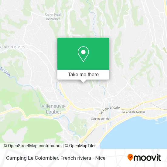 Camping Le Colombier map
