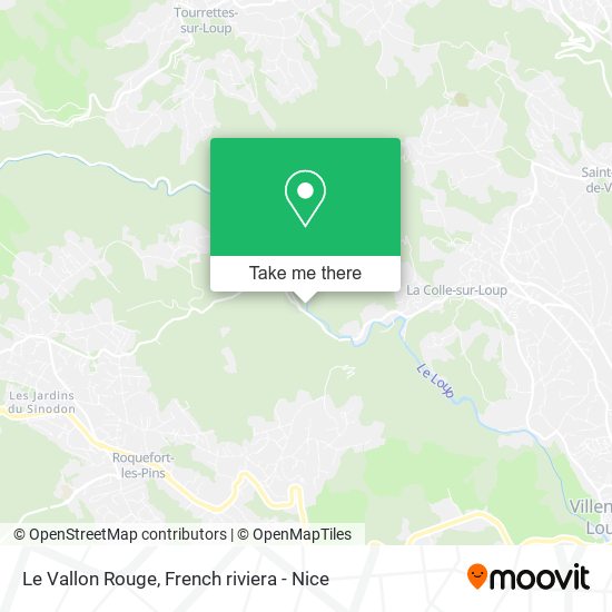 Le Vallon Rouge map