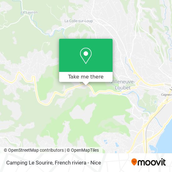 Mapa Camping Le Sourire