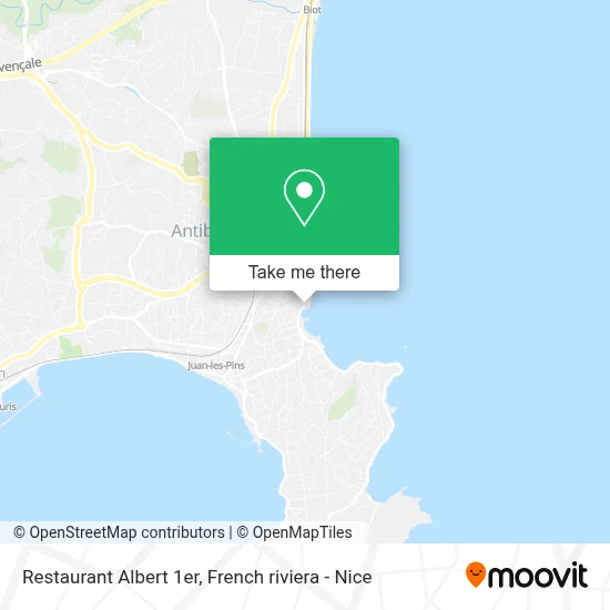 Restaurant Albert 1er map