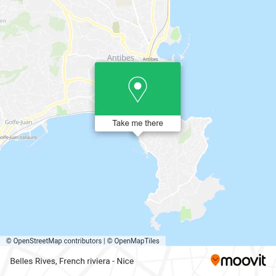 Belles Rives map