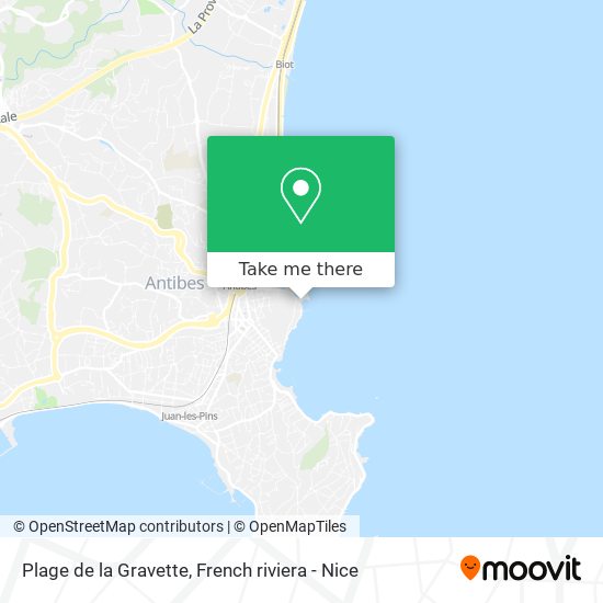 Mapa Plage de la Gravette