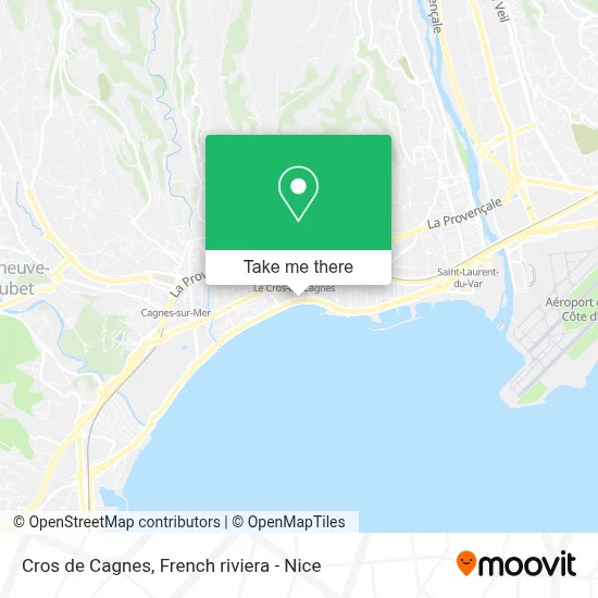 Cros de Cagnes map