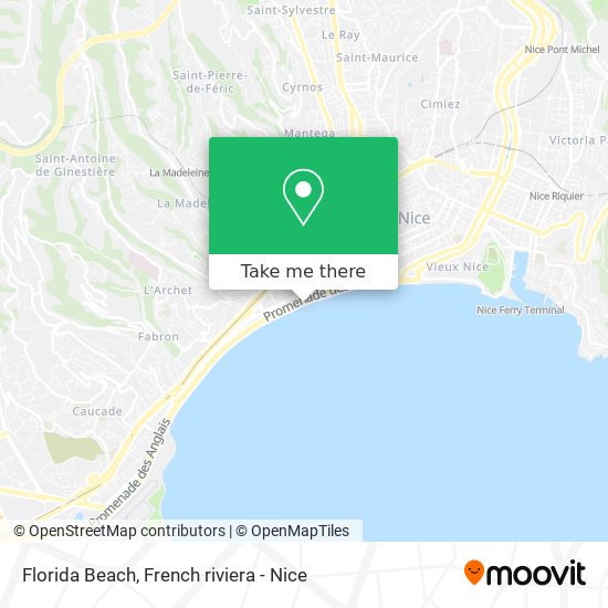 Mapa Florida Beach