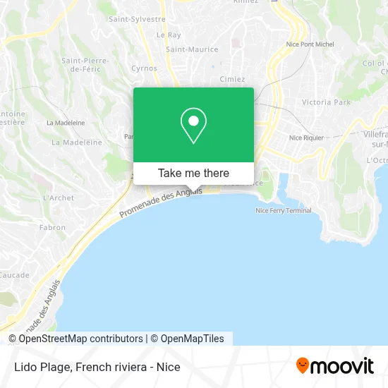 Lido Plage map