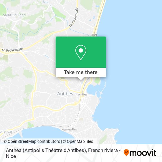 Mapa Anthéa (Antipolis Théâtre d'Antibes)