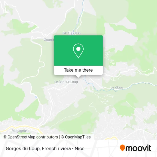 Gorges du Loup map