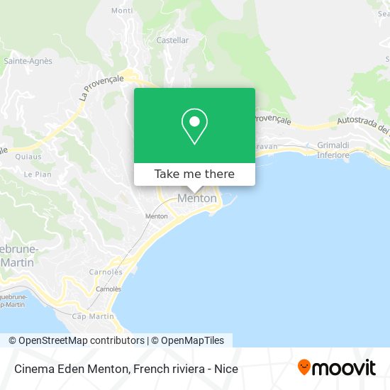Cinema Eden Menton map