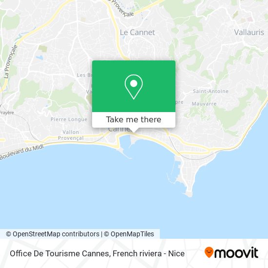 Mapa Office De Tourisme Cannes