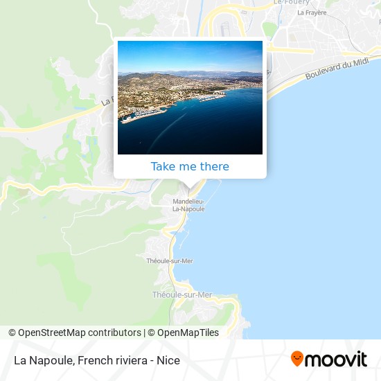 La Napoule map