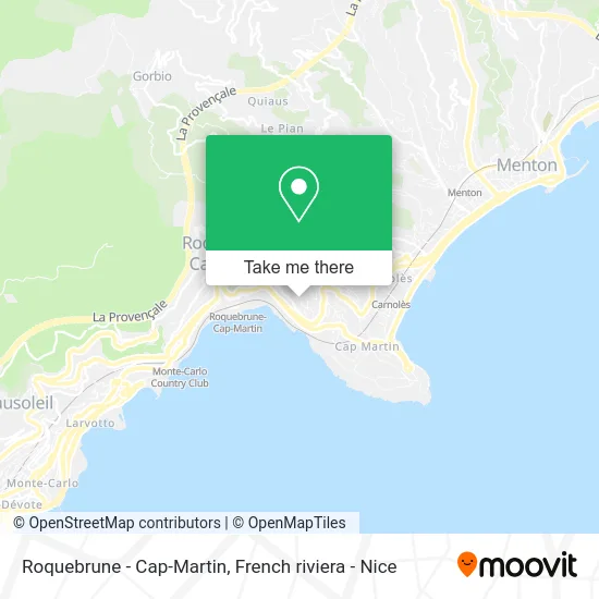 Roquebrune - Cap-Martin map