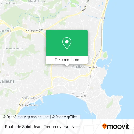 Route de Saint Jean map
