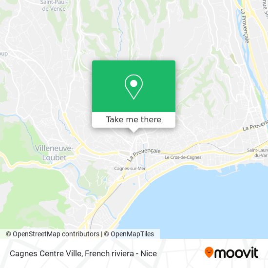 Mapa Cagnes Centre Ville