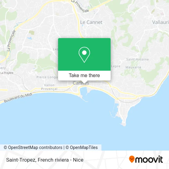 Saint-Tropez map
