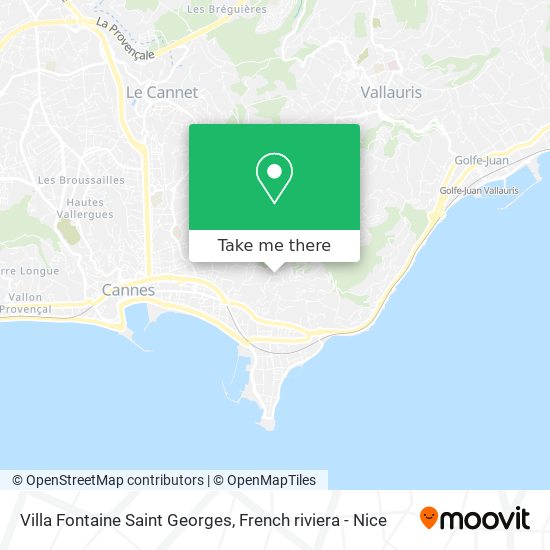 Mapa Villa Fontaine Saint Georges