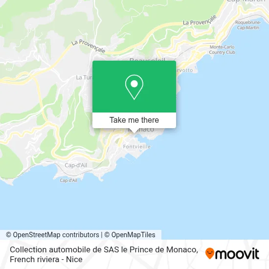 Collection automobile de SAS le Prince de Monaco map