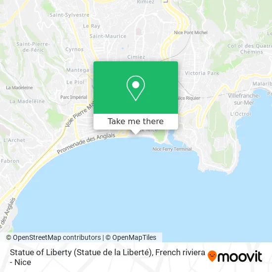 Statue of Liberty (Statue de la Liberté) map