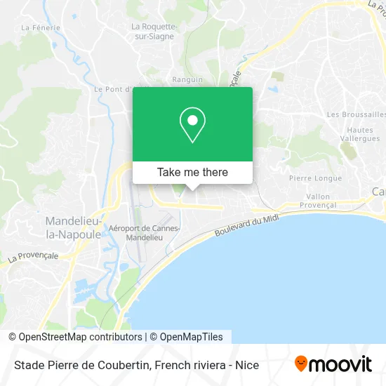 Stade Pierre de Coubertin map