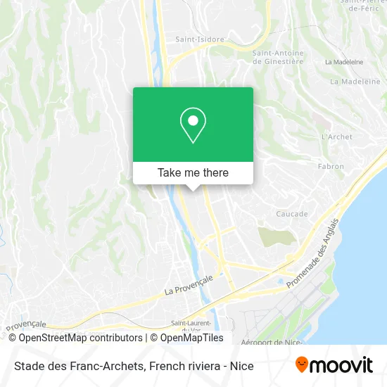 Stade des Franc-Archets map