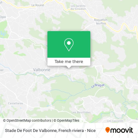 Mapa Stade De Foot De Valbonne