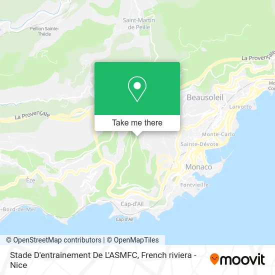 Stade D'entrainement De L'ASMFC map