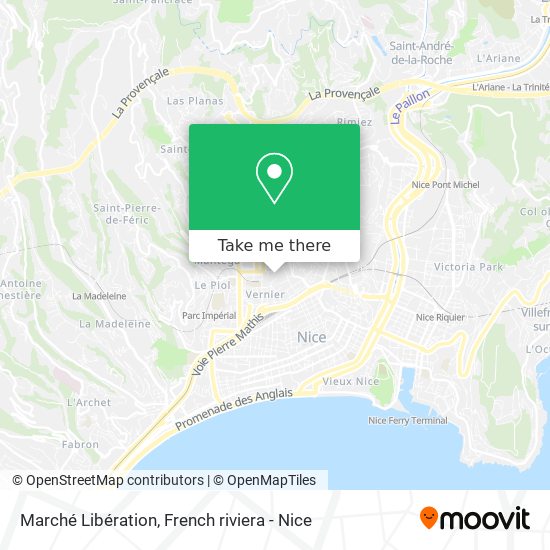 Marché Libération map