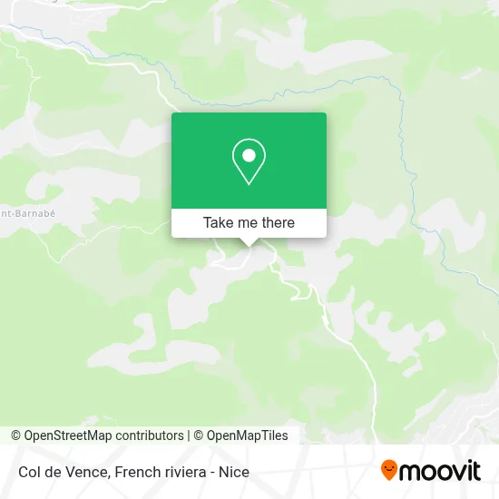 Col de Vence map