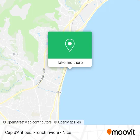 Cap d'Antibes map