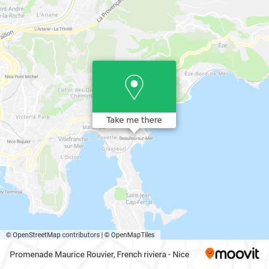 Mapa Promenade Maurice Rouvier