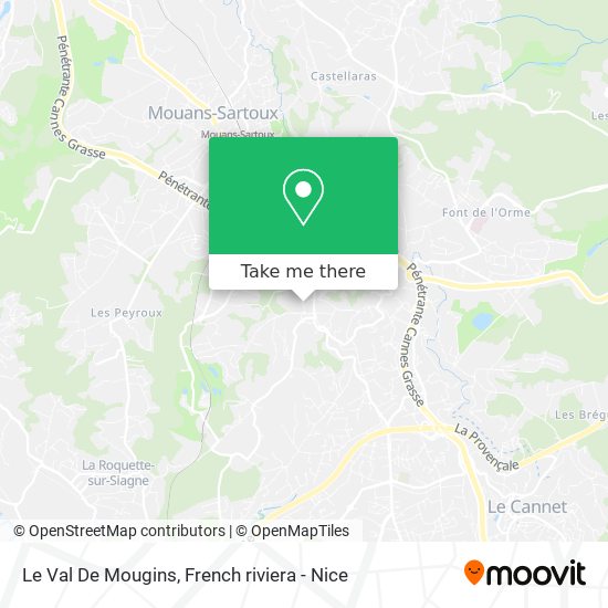 Mapa Le Val De Mougins