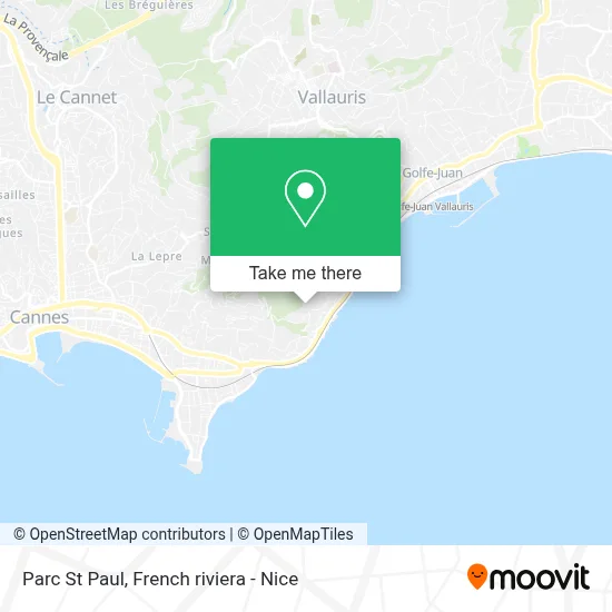 Parc St Paul map