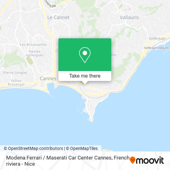 Modena Ferrari / Maserati Car Center Cannes map