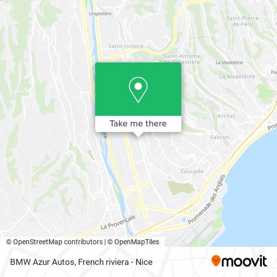 Mapa BMW Azur Autos