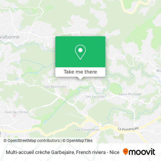Multi-accueil crèche Garbejaïre map