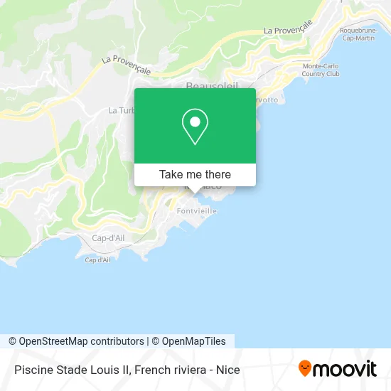 Piscine Stade Louis II map