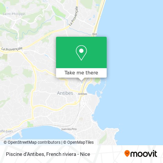 Piscine d'Antibes map