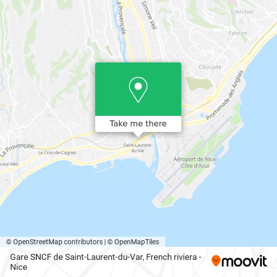 Gare SNCF de Saint-Laurent-du-Var map