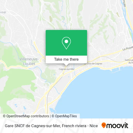 Gare SNCF de Cagnes-sur-Mer map