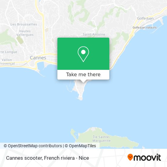 Cannes scooter map