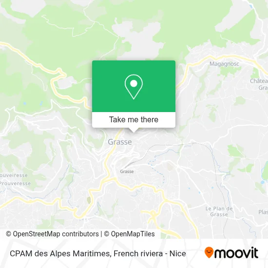 CPAM des Alpes Maritimes map