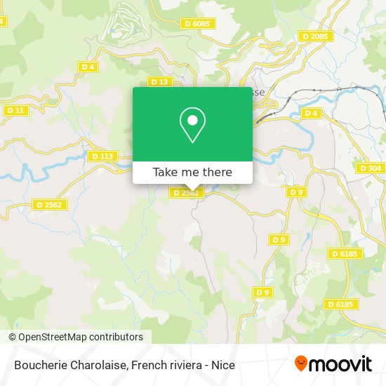 Mapa Boucherie Charolaise