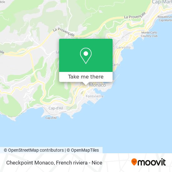 Checkpoint Monaco map