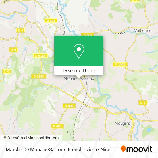 Marché De Mouans-Sartoux map