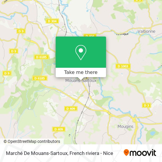 Mapa Marché De Mouans-Sartoux