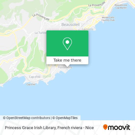 Princess Grace Irish Library map