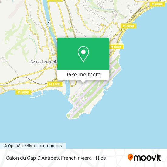 Salon du Cap D'Antibes map
