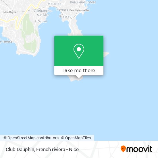 Club Dauphin map