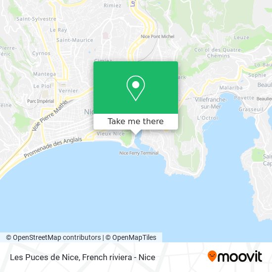 Les Puces de Nice map