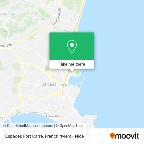 Espaces Fort Carré map